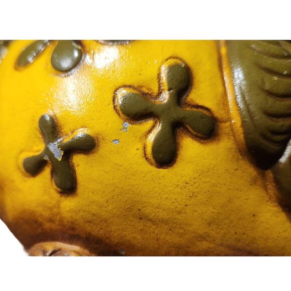 Pair Retro Sexton USA Owl Wall Plaque #970 Set Cast Metal 70s Avocado Green VTG - Picture 12 of 15